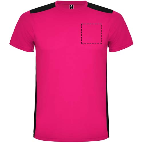Detroit 130 g/m² sportshirt met korte mouwen voor kinderen