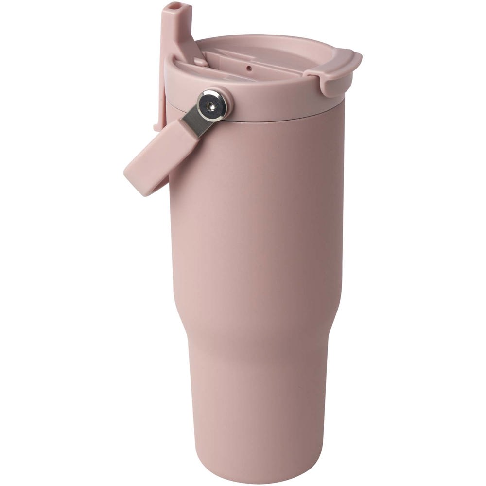 Bronx 900 ml RCS gecertificeerde, vacuüm geïsoleerde beker van gerecycled roestvrij staal en koper met deksel met dubbele fun