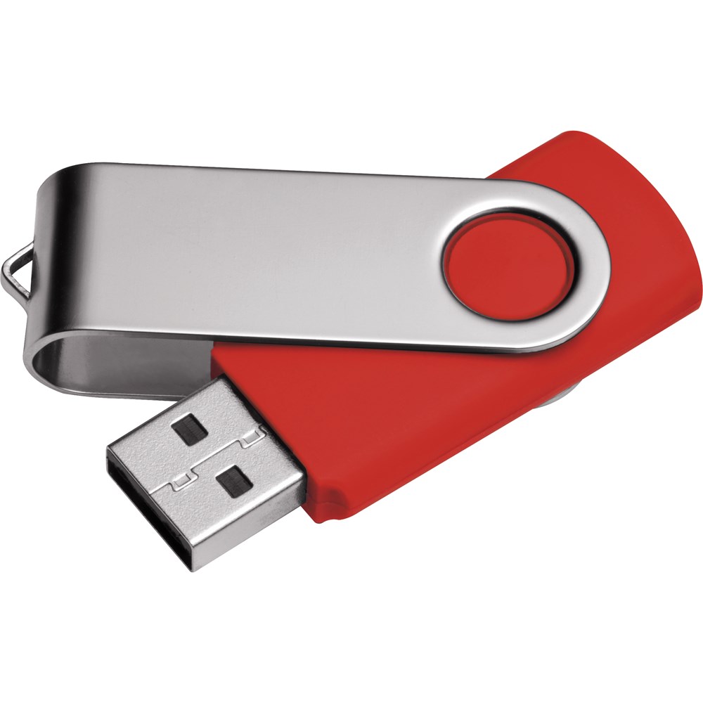USB-stick16GB - bedrukt of onbedrukt verkrijgbaar - Rood