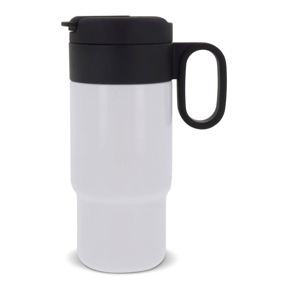 Thermofles Flow auto 300ml - bedrukt of onbedrukt verkrijgbaar - Wit