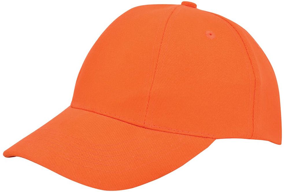 Turned brushed cap - met logo of onbedrukt bestellen - Oranje (PMS 165c) / Oranje