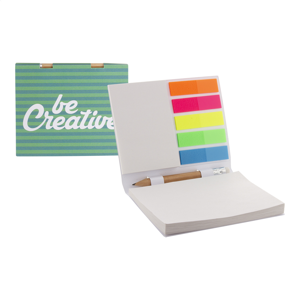 CreaStick Combo Plus - custom made sticky notes/ notitieblok - voor bedrijven en relatiegeschenken