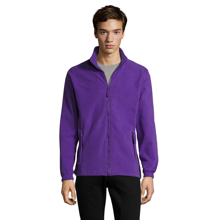 NORTH - NORTH Fleece jack met rits - kopen of bedrukken - Donker Paars
