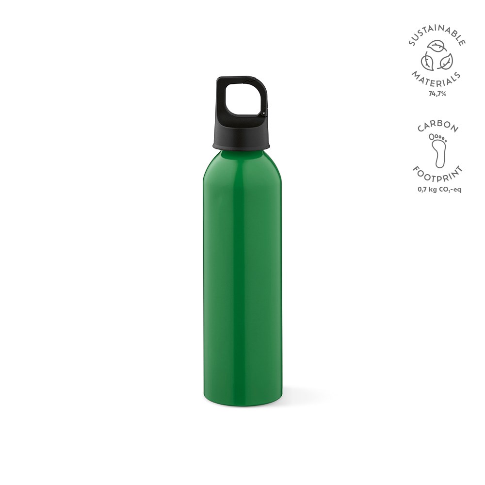 Mackenzie-fles gerecyclede aluminium 690 ml - bedrukt of onbedrukt verkrijgbaar - Groen