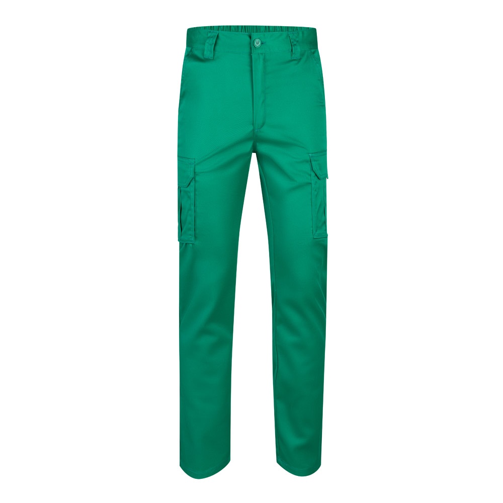 VL LUGH. Stretch broek met meerdere zakken (240 g/m²) van katoen (46%), EME (38%) en polyester (16%) - kopen - Groen