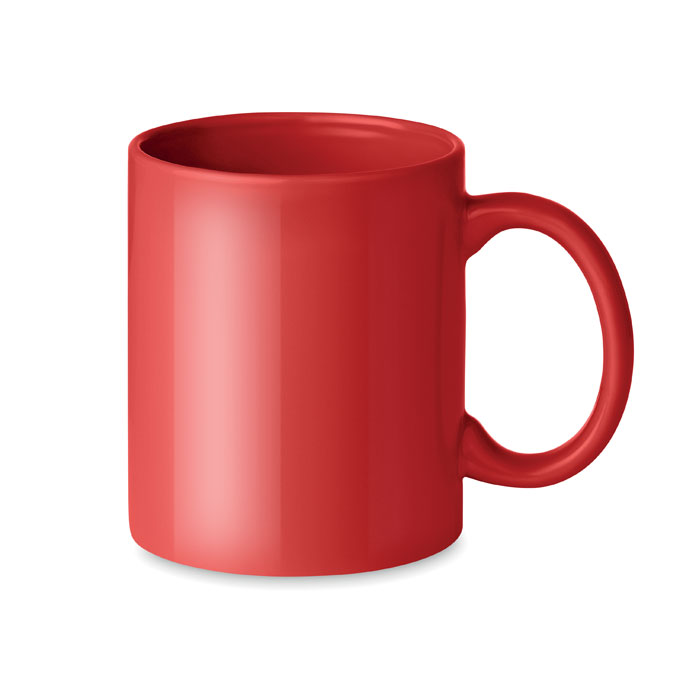DUBLIN TONE - Gekleurde keramische mok 300ml - met logo of onbedrukt bestellen - Rood