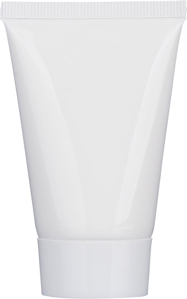 PE zonnebrandcrème tube Maelis - voor bedrijven en relatiegeschenken - Wit