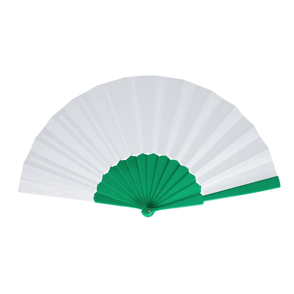Waaier plastic & polyester - voor bedrijven en relatiegeschenken - Groen