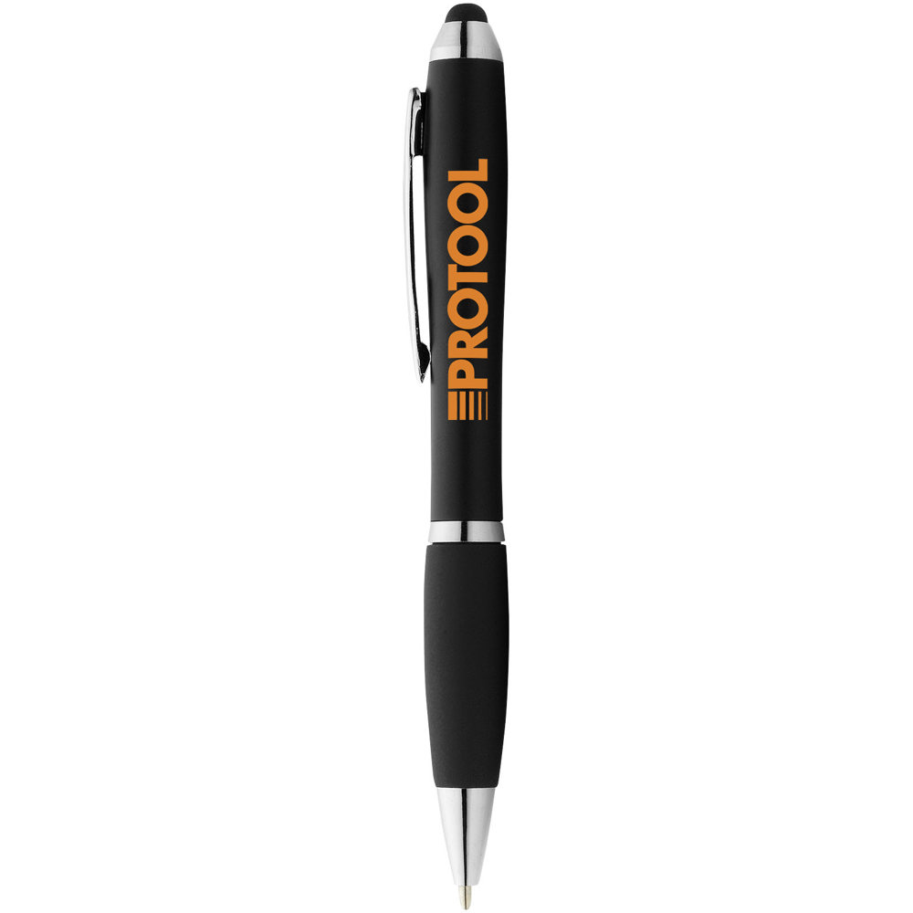 Nash stylus balpen met gekleurde houder en zwarte grip (zwarte inkt)