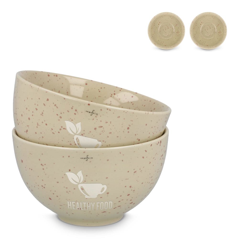 Sagaform Ditte Keramische Kommenset 12cm - voor bedrijven en relatiegeschenken
