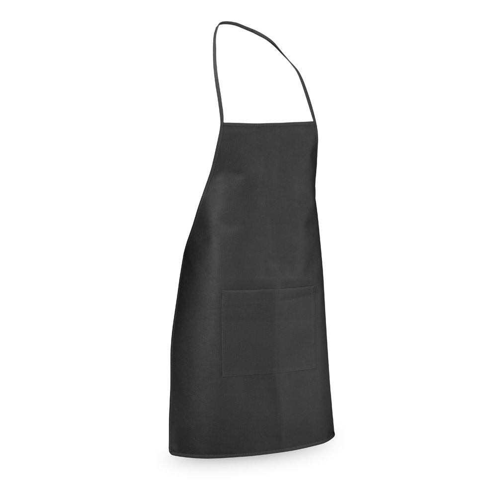 CELERY. Non-woven schort (80 g/m²) - bedrukt of onbedrukt verkrijgbaar - Zwart