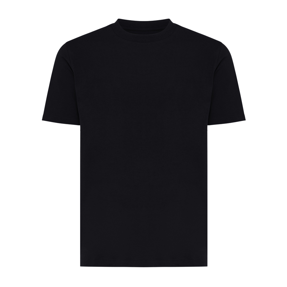 IQONIQ Sierra lichtgewicht gerecycled katoen t-shirt - voor bedrijven en relatiegeschenken - zwart (± PMS Black)