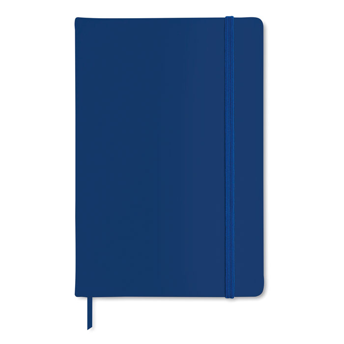 NOTELUX - A6 notitieboekje, gelinieerd - met logo of onbedrukt bestellen - Blauw