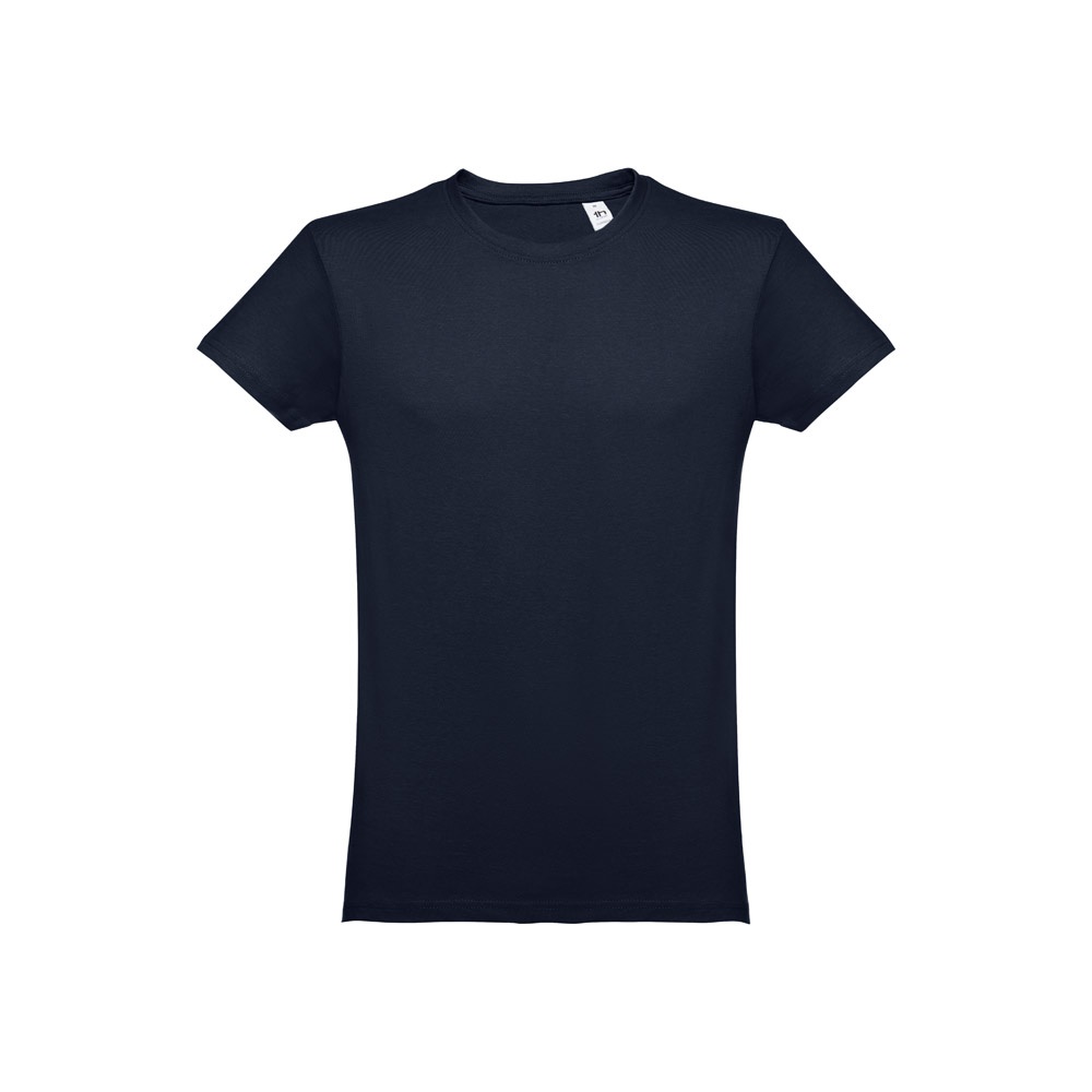 THC LUANDA. Heren-T-shirt in tubekatoen - voor bedrijven en relatiegeschenken - Eclipse blauw