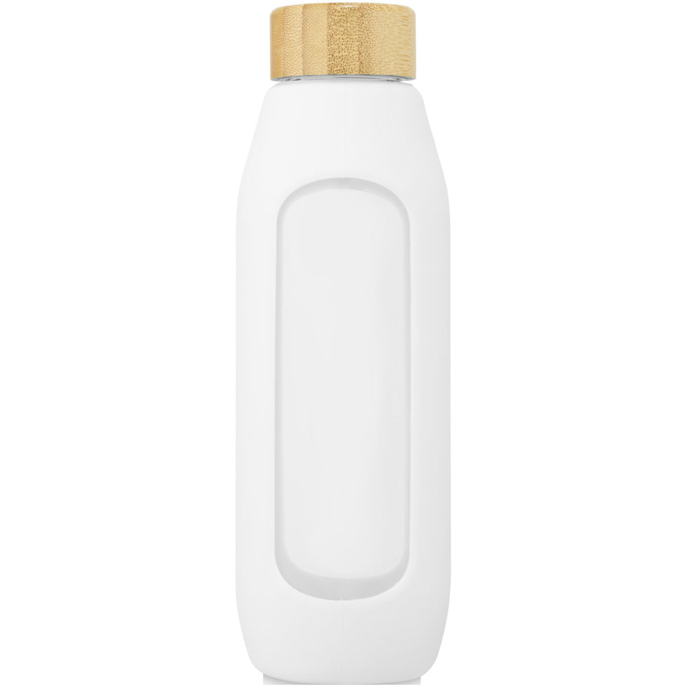 Tidan fles van 600 ml in borosilicaatglas met siliconen grip