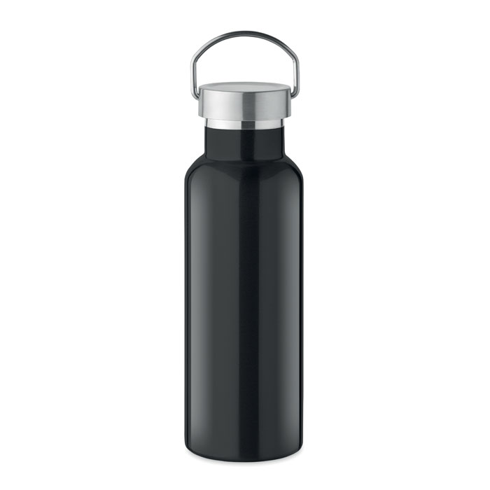 FLORENCE - Dubbelwandige fles 500 ml - kopen of bedrukken - zwart