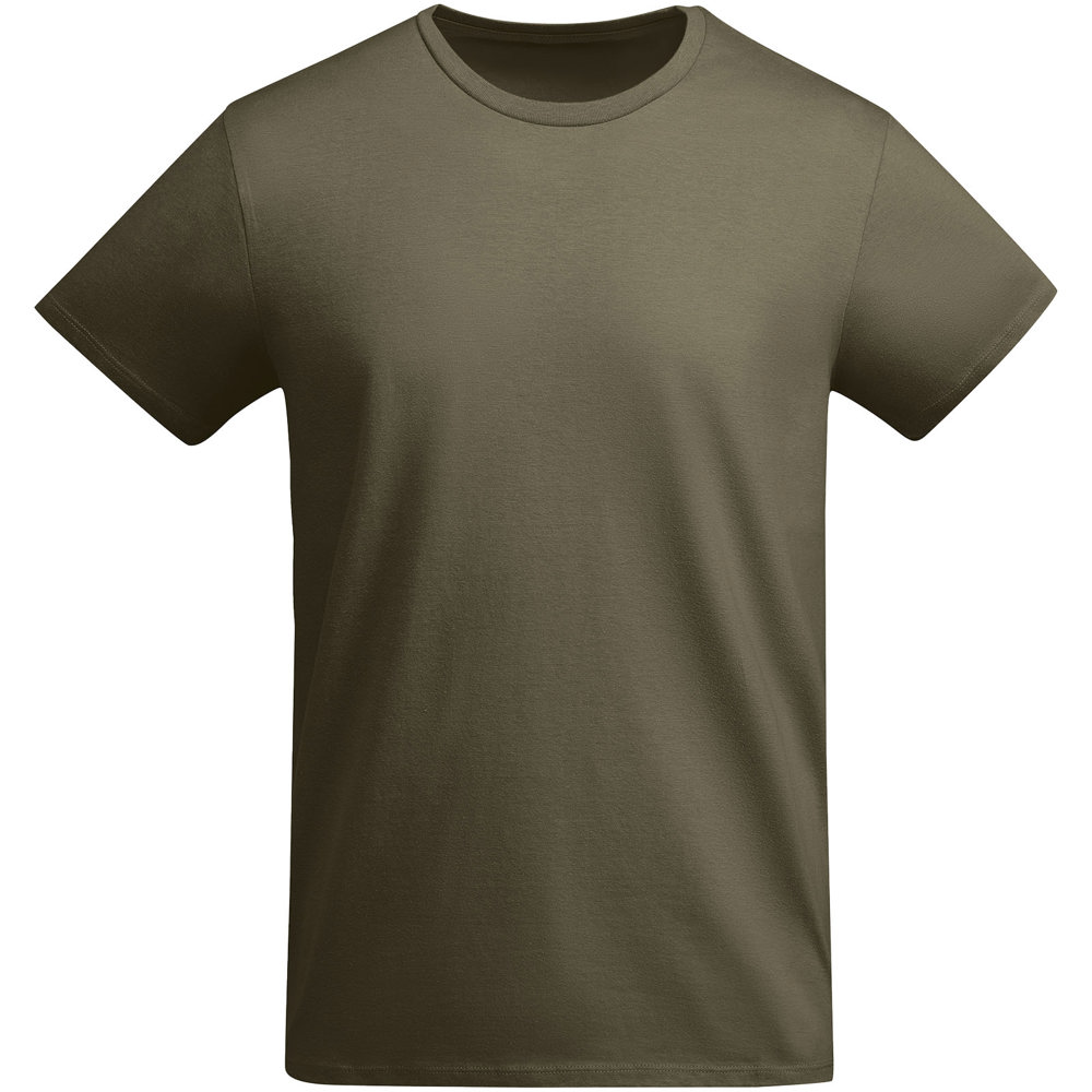 Breda biologisch katoenen herenshirt met korte mouwen - voor bedrijven en relatiegeschenken - Militair groen