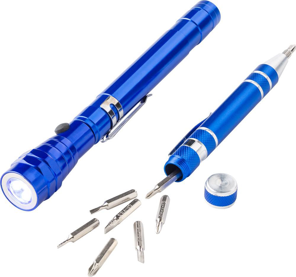 Aluminium 2-in-1 zaklamp Olivia