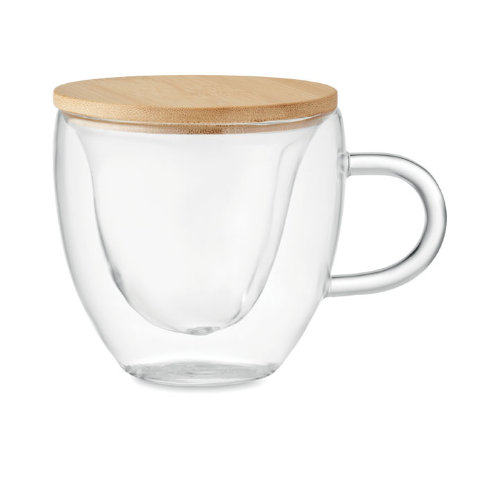 CORAMUG - Dubbelwandige borosilicaat mok
