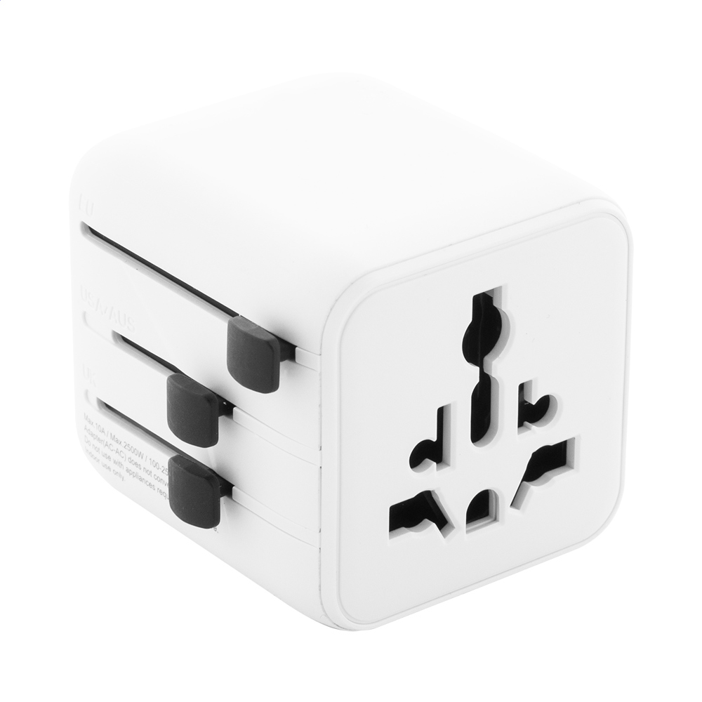 Jetsetter Pico - RPC-reisadapter - voor bedrijven en relatiegeschenken