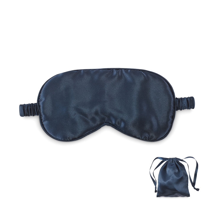 SLEEPY - Zacht polyester oogmasker - bedrukt of onbedrukt verkrijgbaar - Blauw