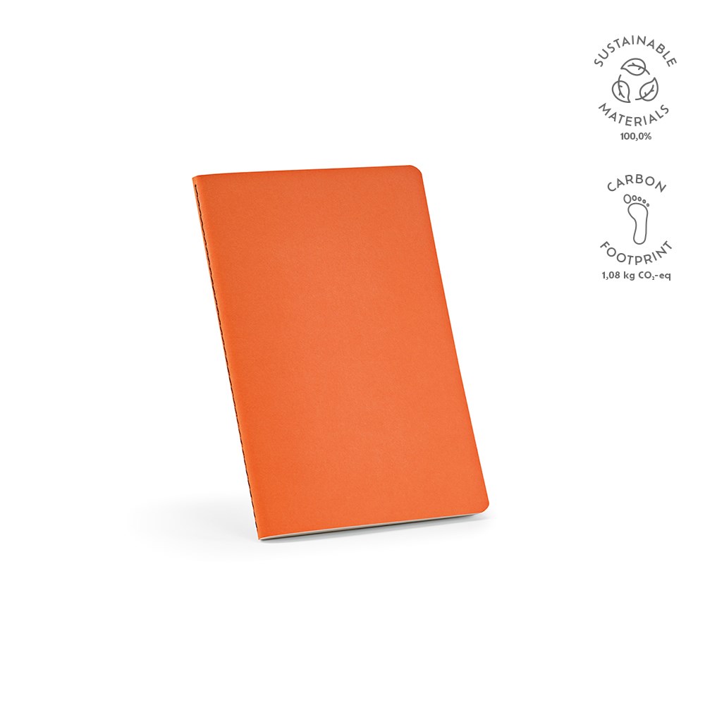 Bronte A5 notitieboek gerecycled papier 70 gsm - met logo of onbedrukt bestellen - Oranje