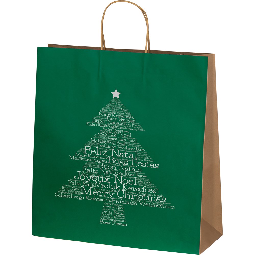Kersttas groot - kopen of bedrukken - groen