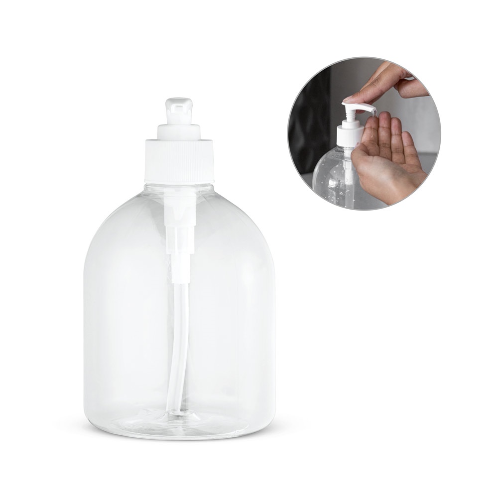 REFLASK 500. Fles met flip-top dop gemaakt van PET en PP 500 mL - voor bedrijven en relatiegeschenken