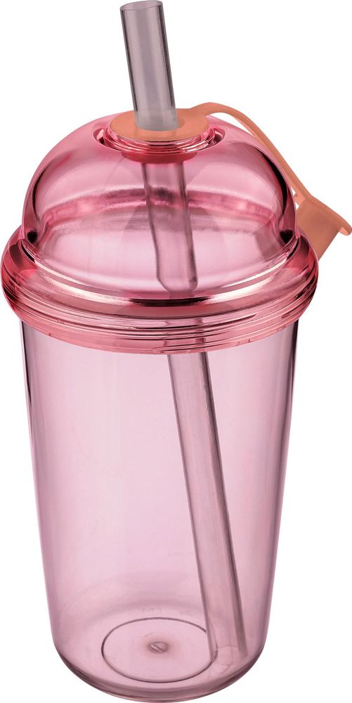 rPet Drinkbeker met rietje Glow 500 ml