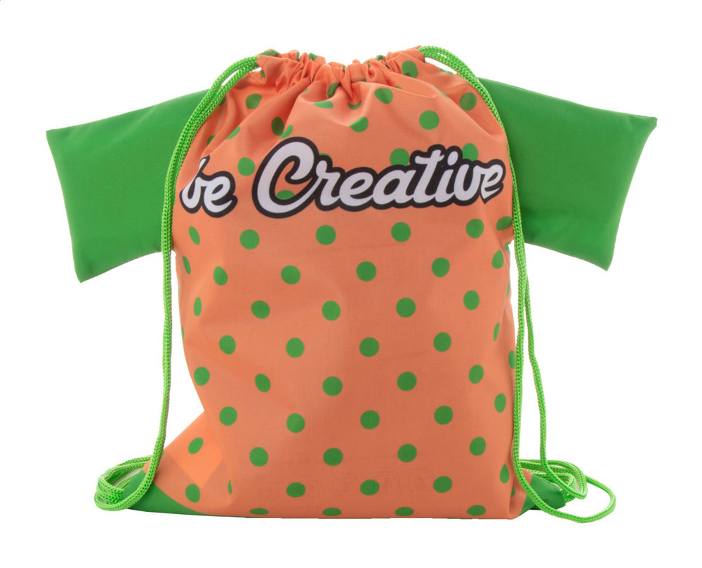 CreaDraw T Kids - custom made trekkoord tas voor kinderen - kopen of bedrukken - groen