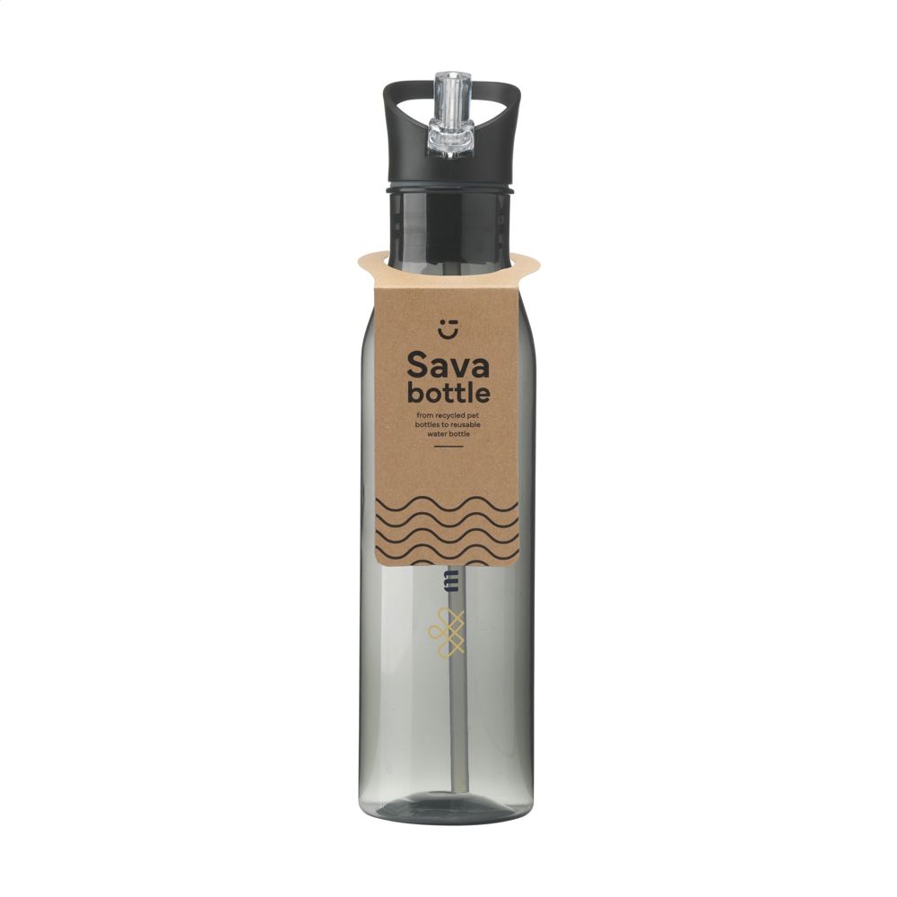 Sava GRS RPET Bottle 720 ml drinkfles - kopen of bedrukken - Zwart