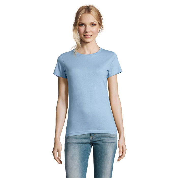 IMPERIAL WOMEN - IMPERIAL DAMES T-Shirt 190g - voor bedrijven en relatiegeschenken - Hemels Blauw