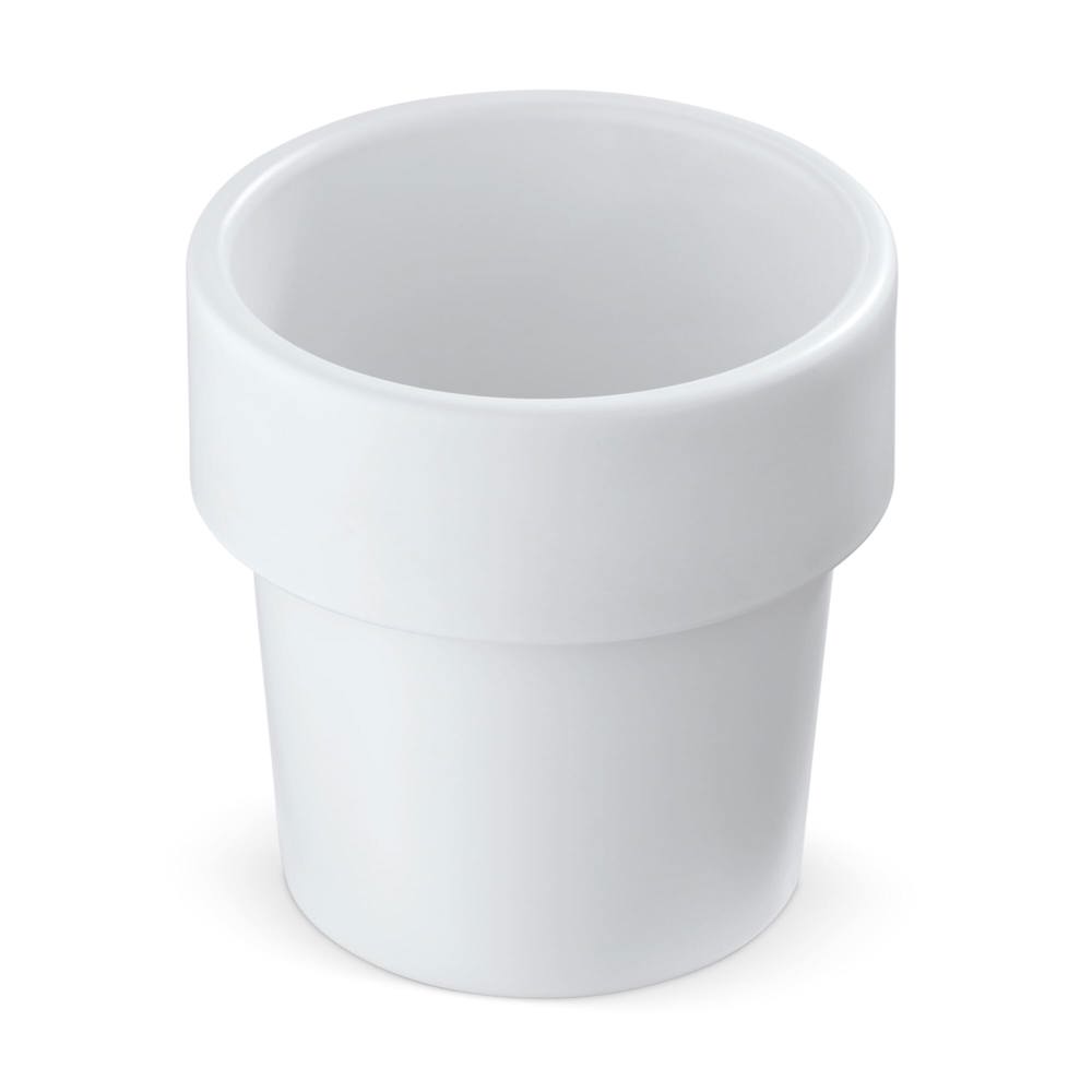 Hot-but-cool beker met basilicum zaadjes - kopen of bedrukken - Wit