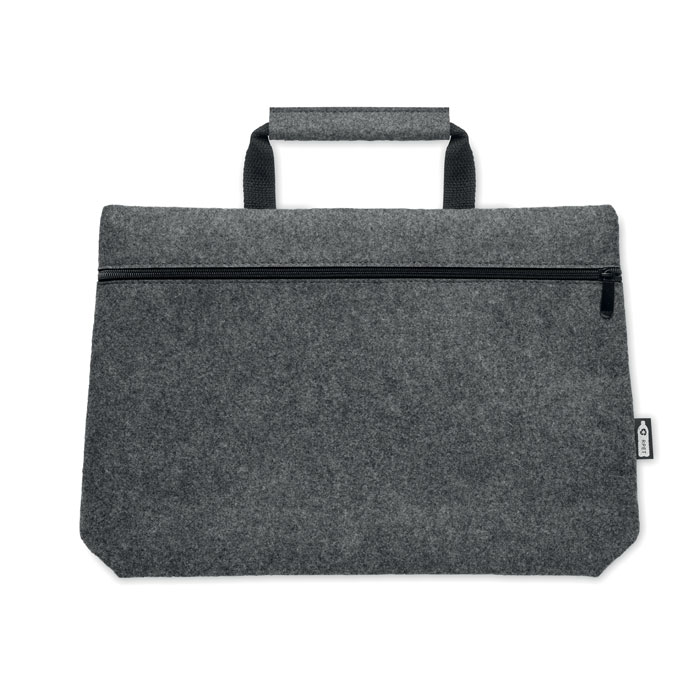 TAPLA - RPET vilt laptop tas met rits
