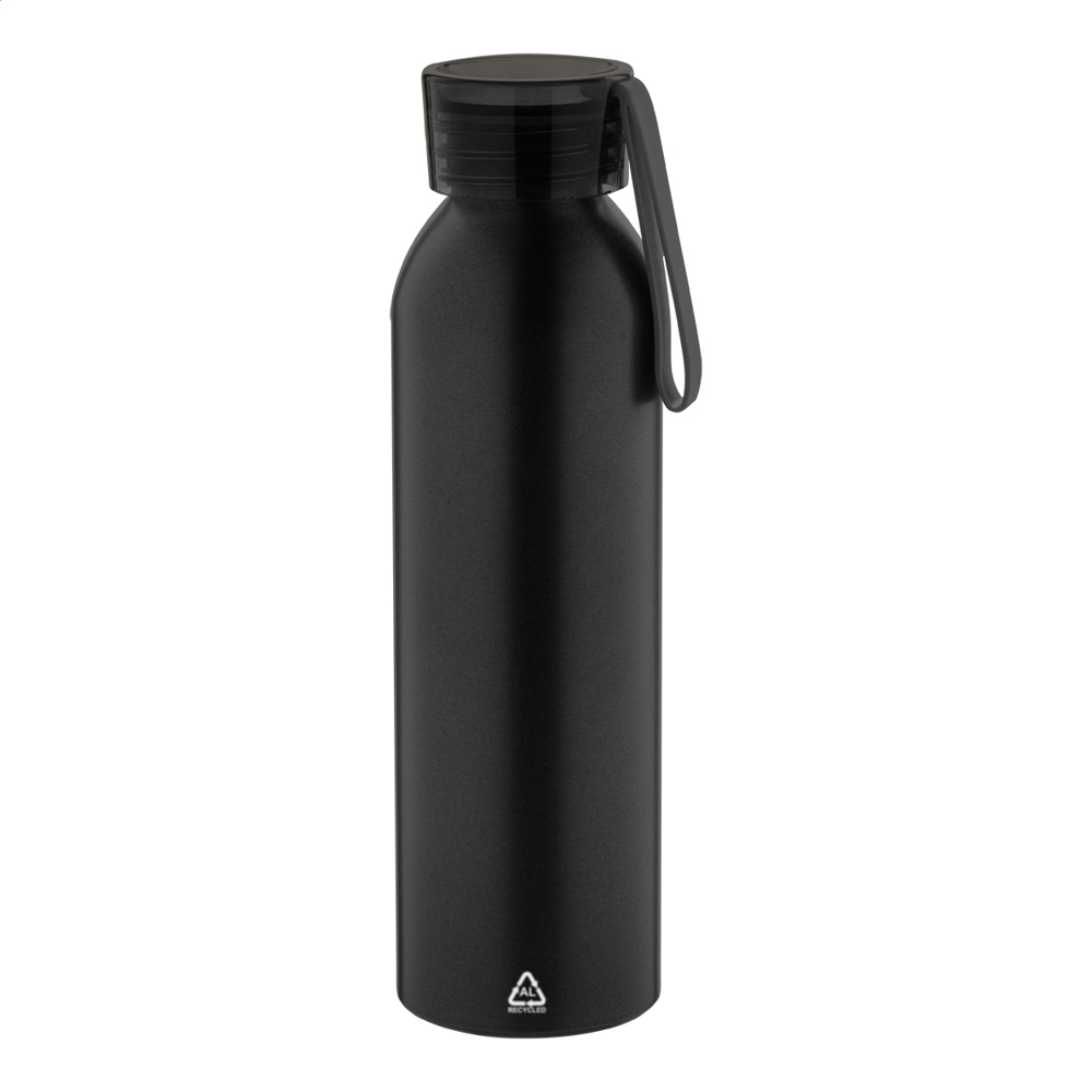 Ralusip - gerecyclede aluminium fles - kopen of bedrukken - Zwart
