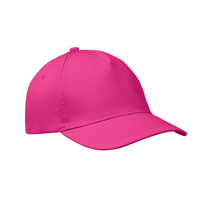 BUZZ - 5 PANELEN BASEBALLPET 160G/M² - bedrukt of onbedrukt verkrijgbaar - fuchsia