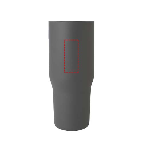 Bronx 900 ml RCS gecertificeerde, vacuüm geïsoleerde beker van gerecycled roestvrij staal en koper met deksel met dubbele fun