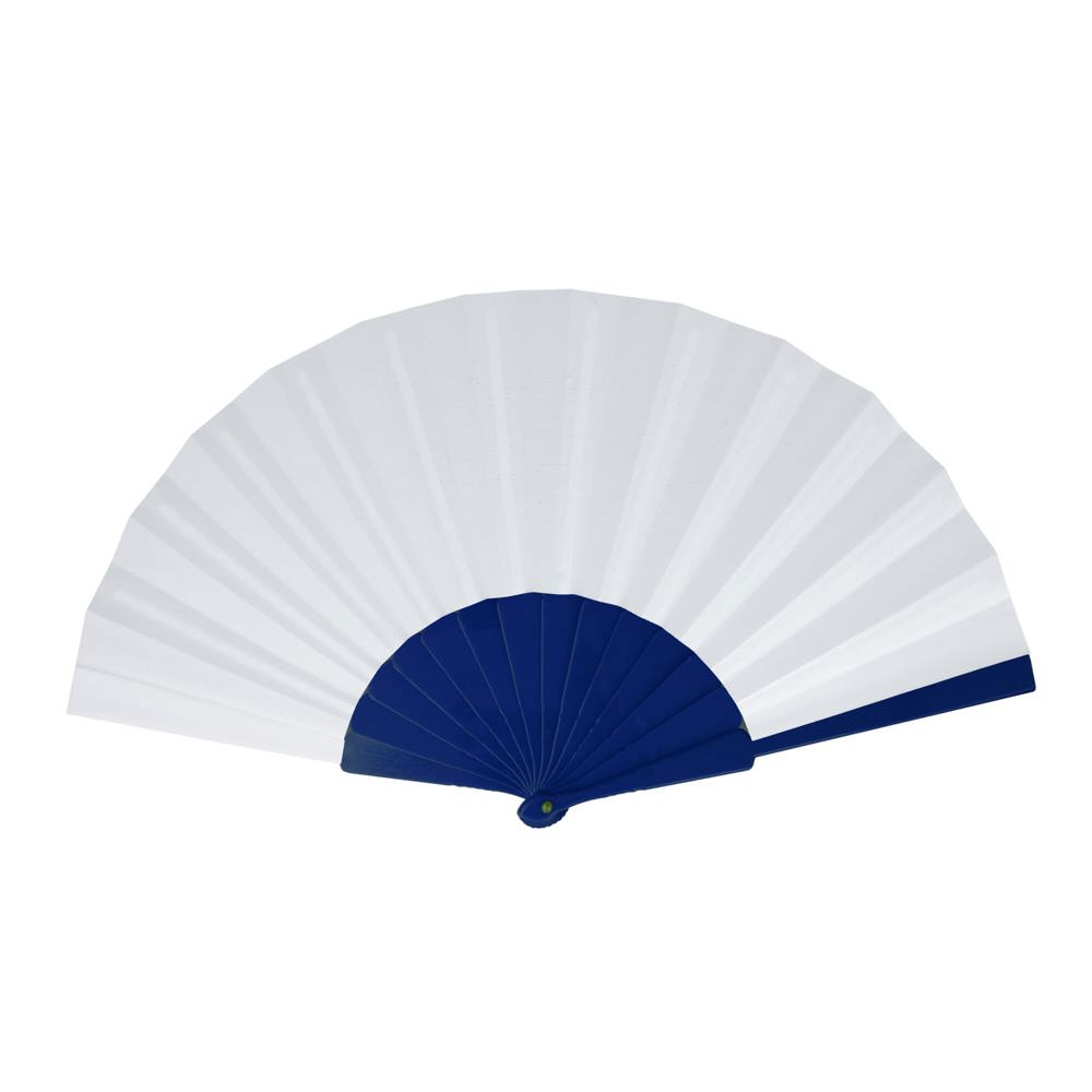Waaier plastic & polyester - voor bedrijven en relatiegeschenken - Donkerblauw