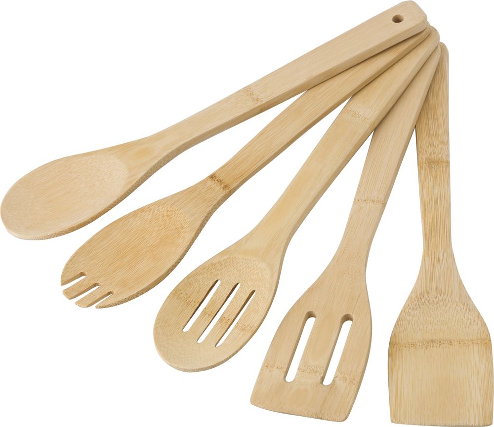 Bamboe spatels Benny - kopen of bedrukken