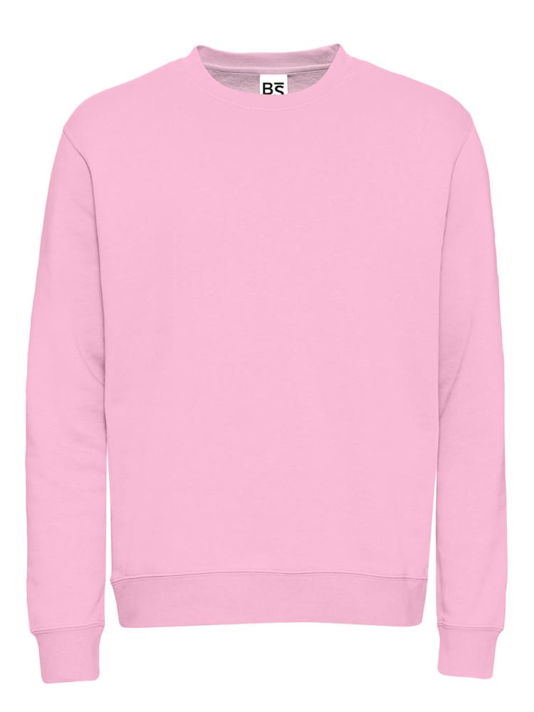 BS Atlas sweater, 280 gr/m² - met logo of onbedrukt bestellen - Roze (PMS 7422C)