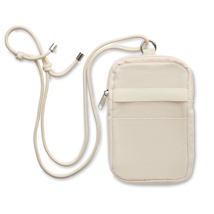 MOBIBOLSA - Cross body smartphone tas - voor bedrijven en relatiegeschenken - beige