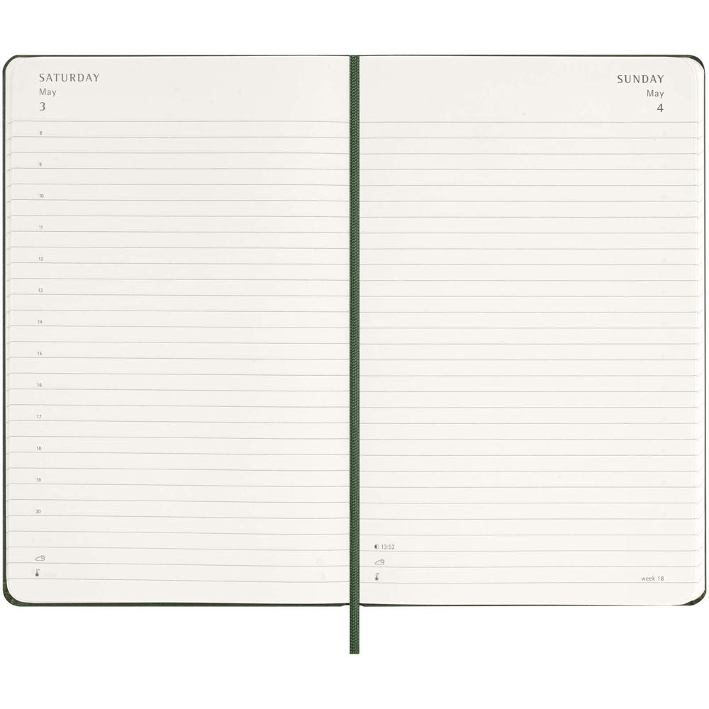 Moleskine dag-agenda voor 12 maanden met harde kaft