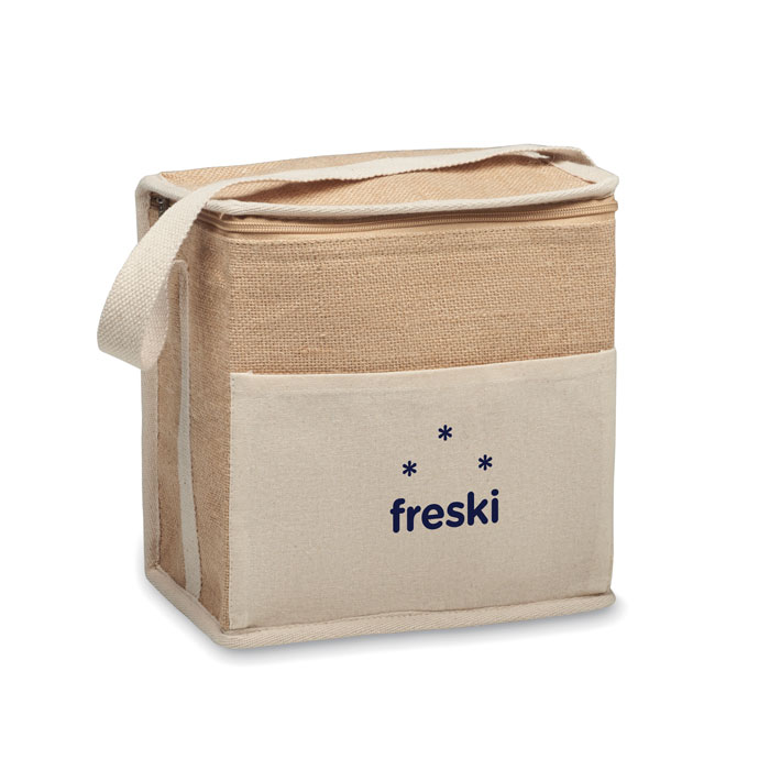 LONA - Jute en canvas koeltas 3L - voor bedrijven en relatiegeschenken