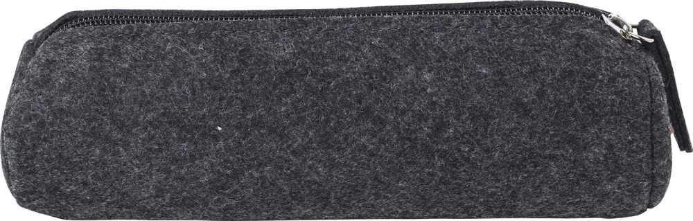 rPET vilten etui Samantha - met logo of onbedrukt bestellen - donkergrijs