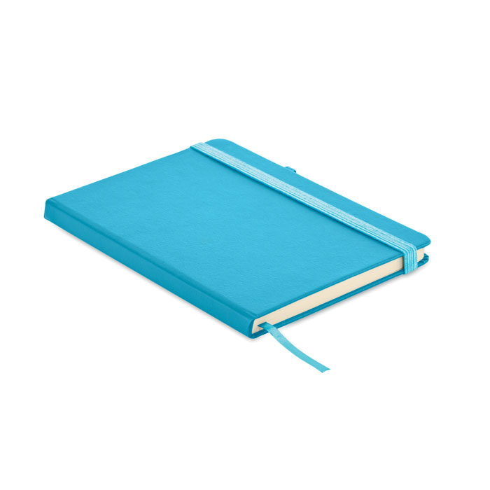 ARPU - Gerecycled PU A5 notitieboek - bedrukt of onbedrukt verkrijgbaar - turquoise