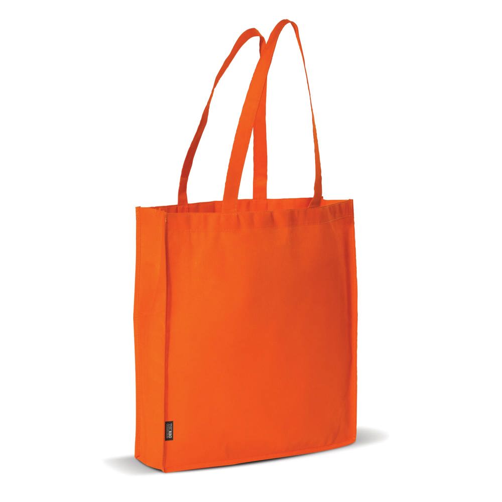 Schoudertas non-woven 75g/m² - met logo of onbedrukt bestellen - Oranje