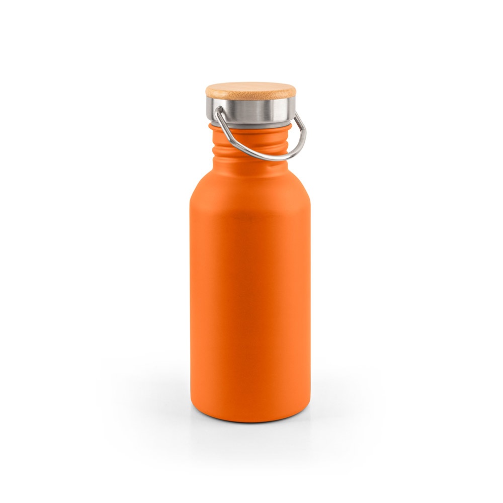 EWING. Enkelwandige roestvrijstalen fles (90% gerecycled) - kopen of bedrukken - oranje