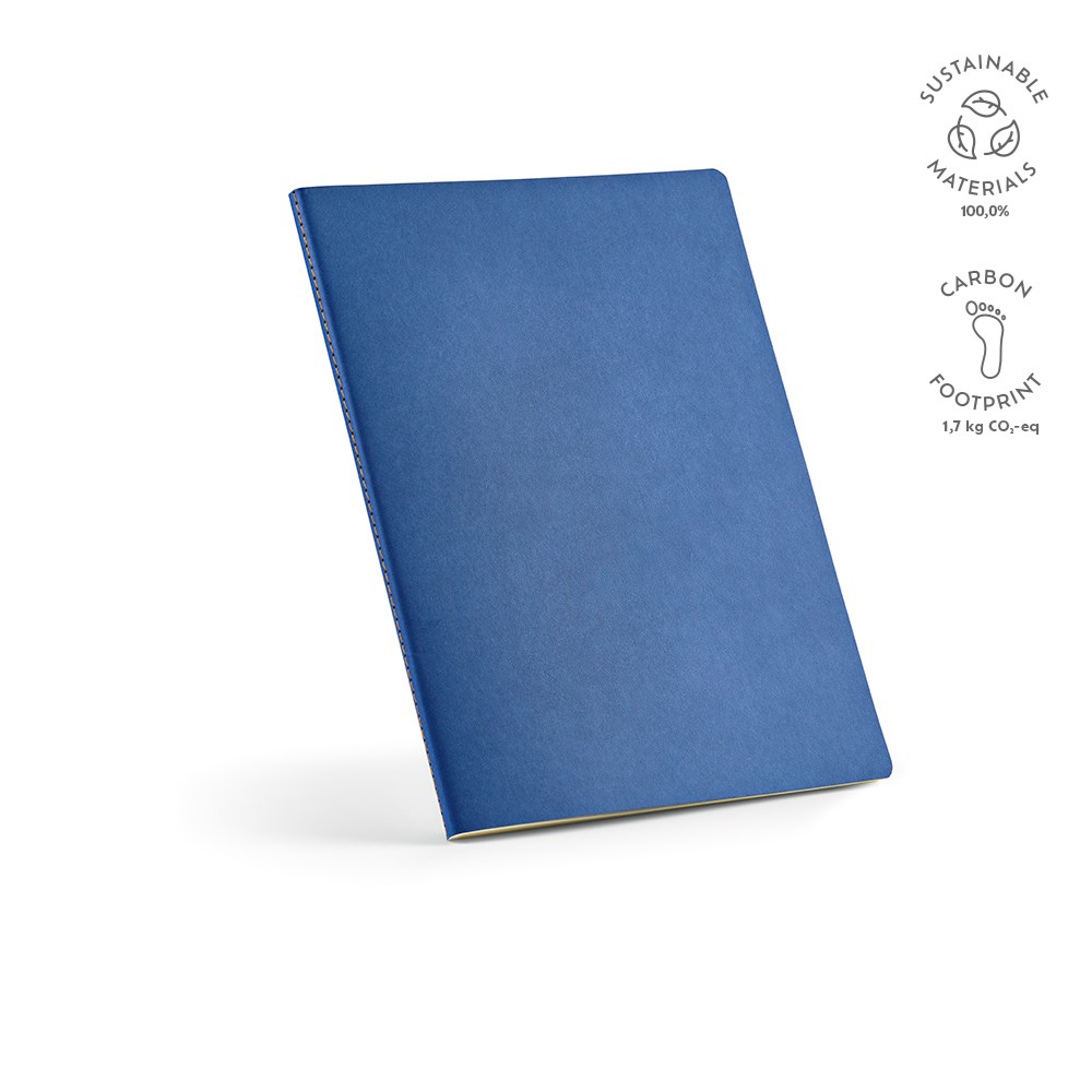 Bronte A4 notitieboek gerecycled papier 70 gsm - met logo of onbedrukt bestellen - Koningsblauw