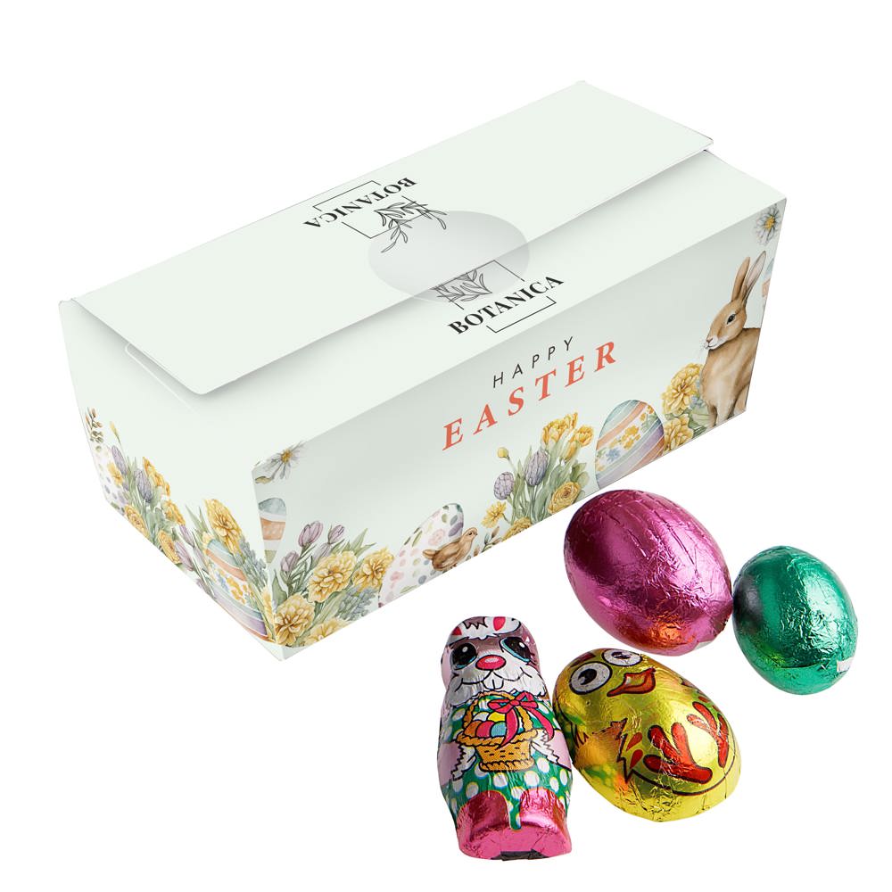 Ballotin met Paas chocolade - met logo of onbedrukt bestellen - wit