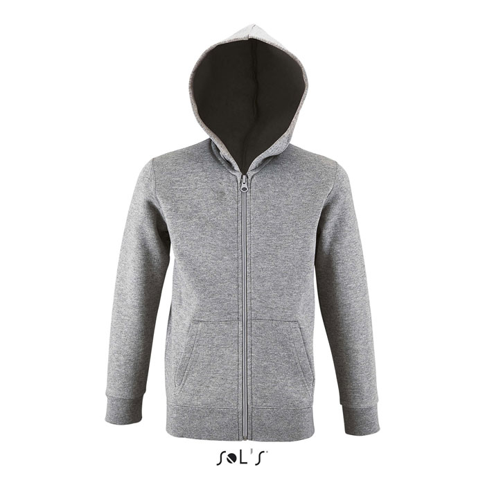 STONE KIDS - STONE kinder hoodie 260g - bedrukt of onbedrukt verkrijgbaar - Grijs Gemêleerd 2
